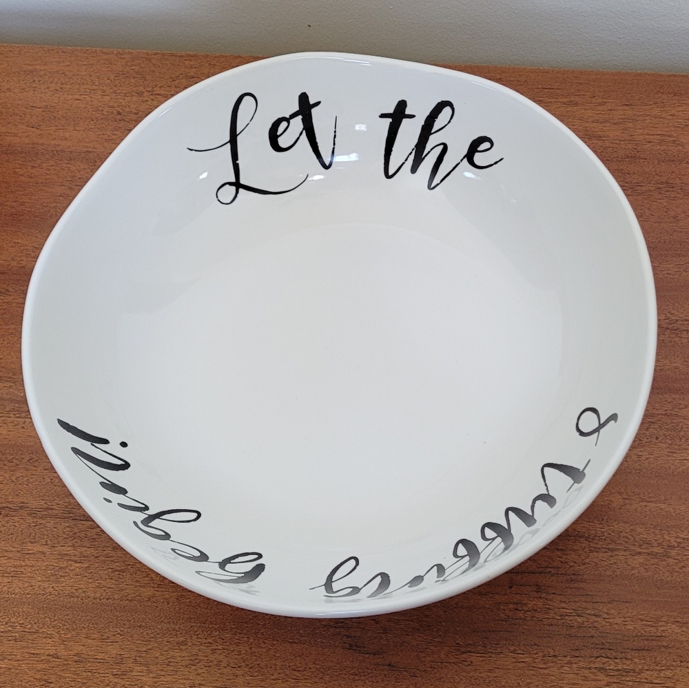 Jumbo Bowl - Let the Stuffings Begin Hand made Bowl NWT